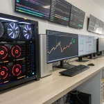 Cryptocurrency mining rig setup