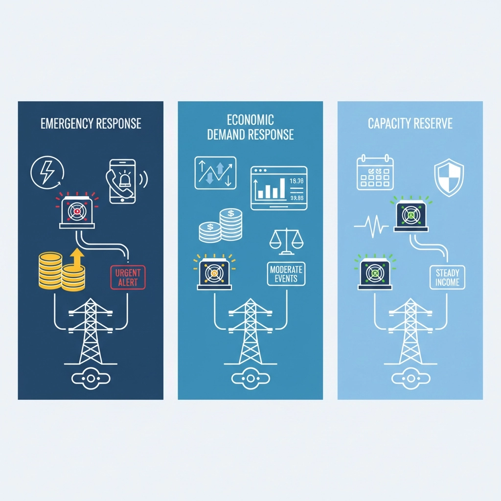 Bitcoin Mining Grid Participation Models
