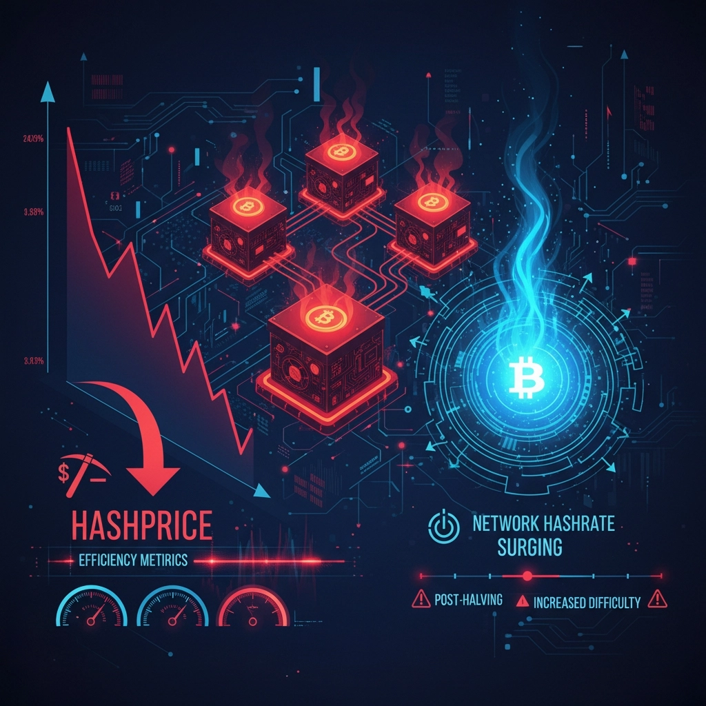 Hashprice Record Low Infographic
