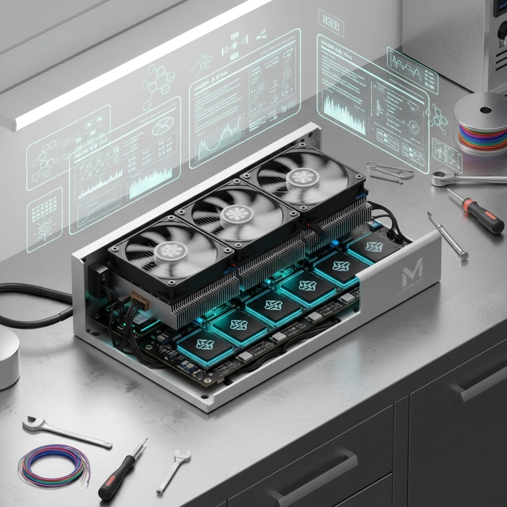 Kaspa kHeavyHash ASIC Miner Product Render