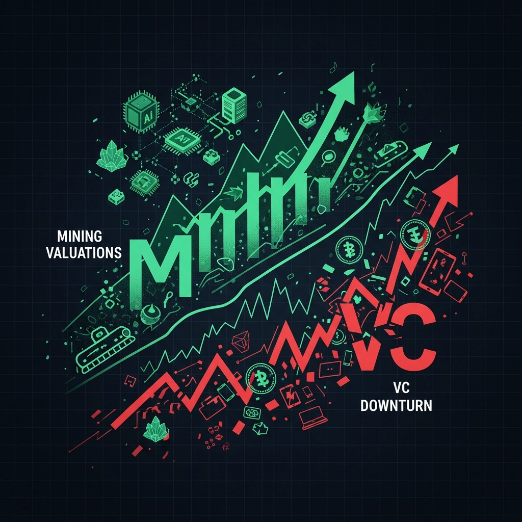 Mining Valuations Boom VC Downturn