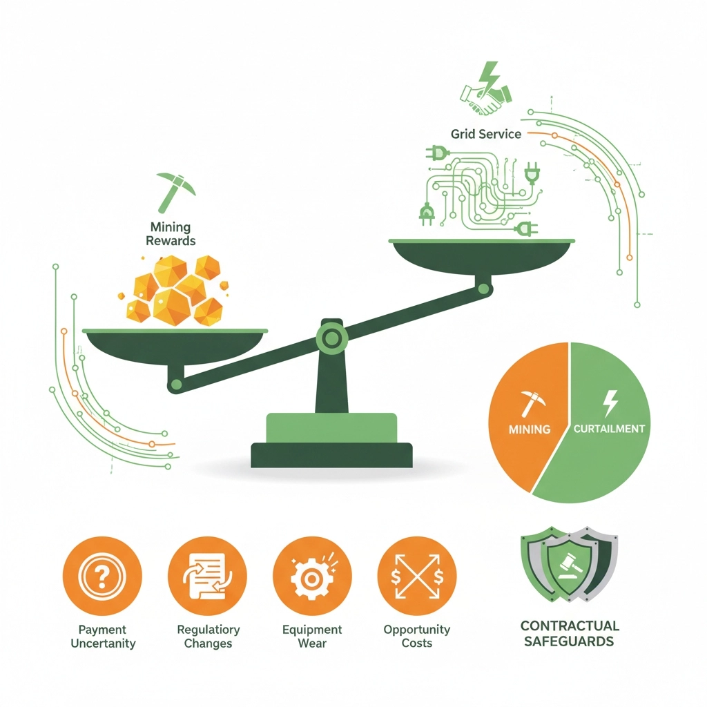 Risk Management in Mining Curtailment
