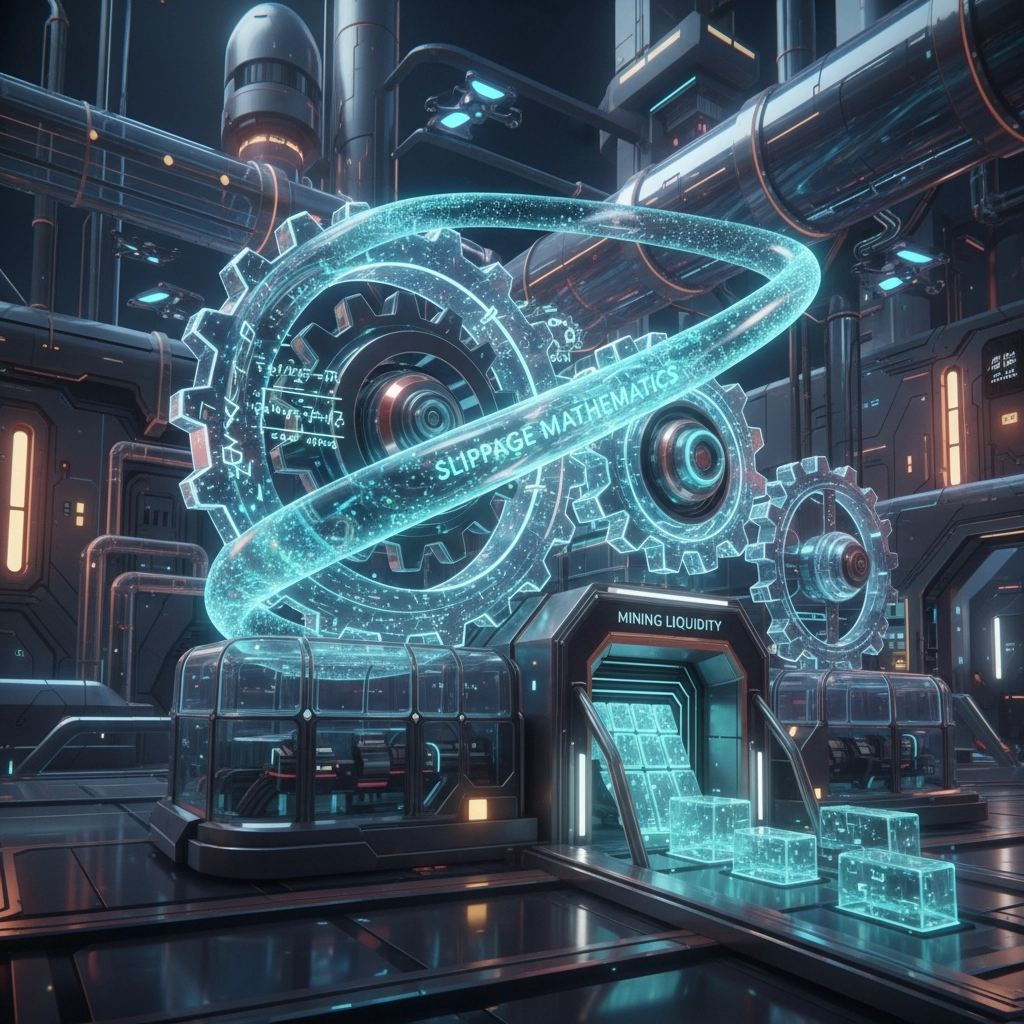 Slippage Mathematics Mining Liquidity Futuristic