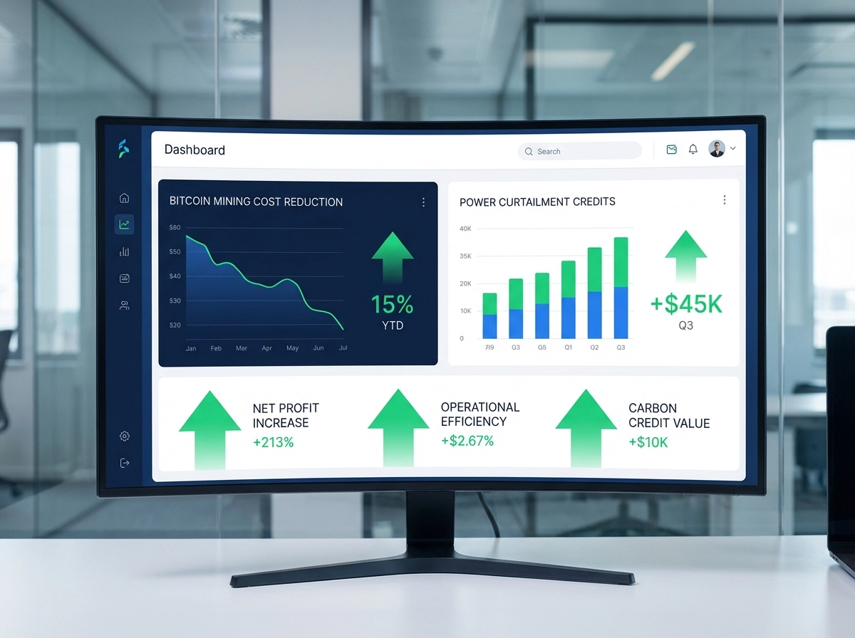 bitcoin mining curtailment analytics dashboard