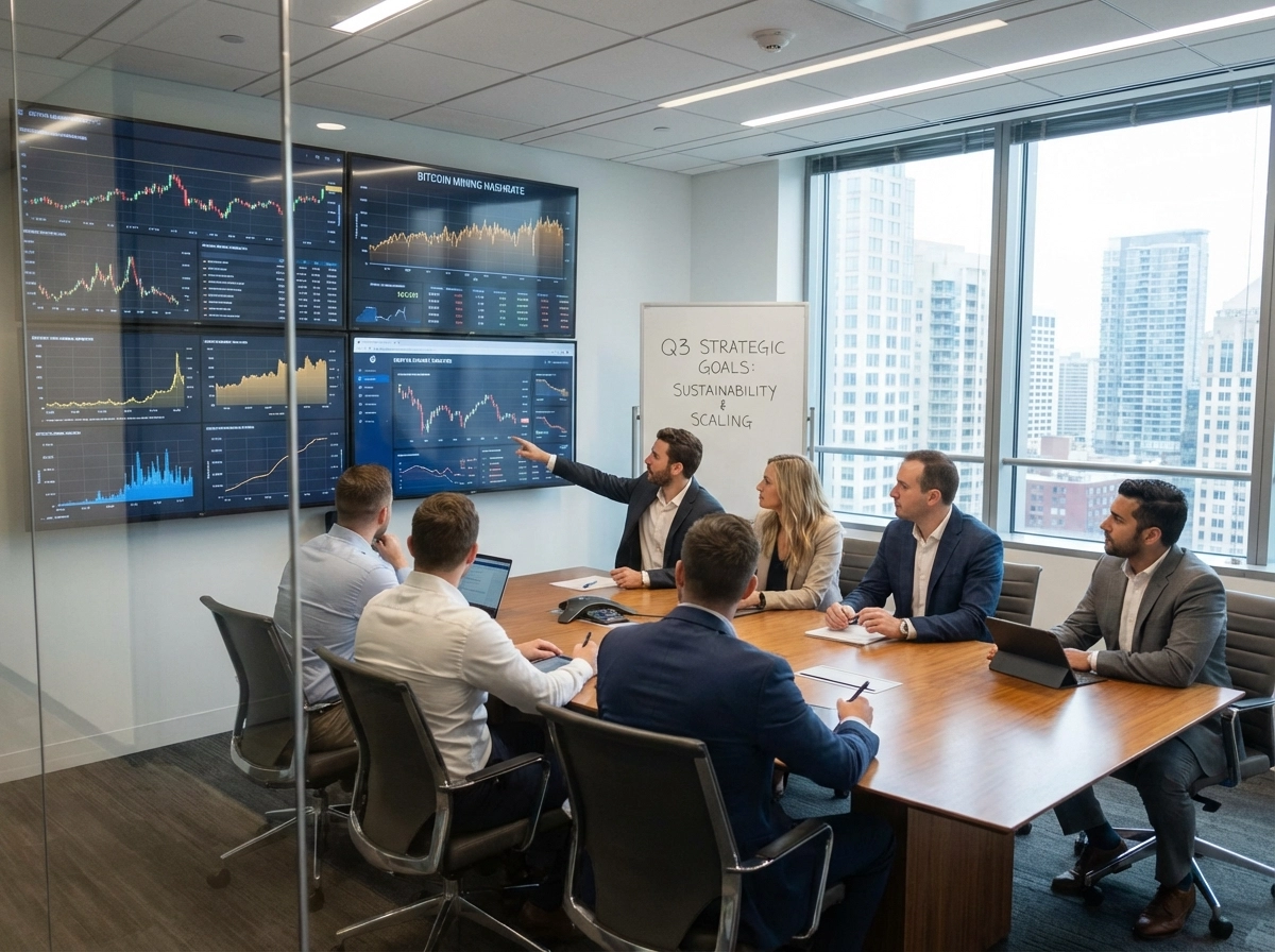 bitcoin mining executive strategy meeting